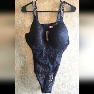 Juicy Couture Black Lace Lingerie Bodysuit